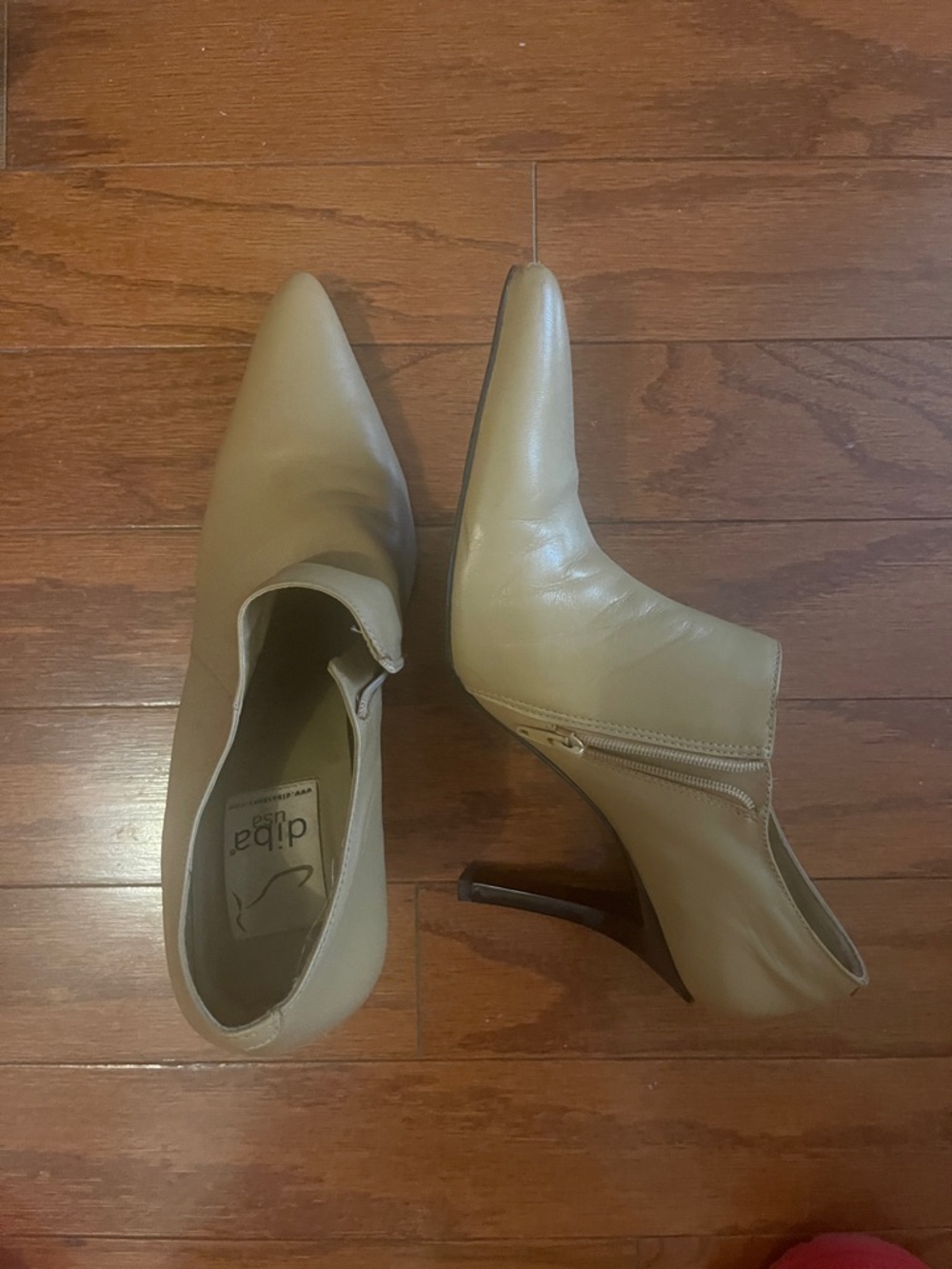 Diba Tan Pointed-Toe Stiletto Ankle Boots